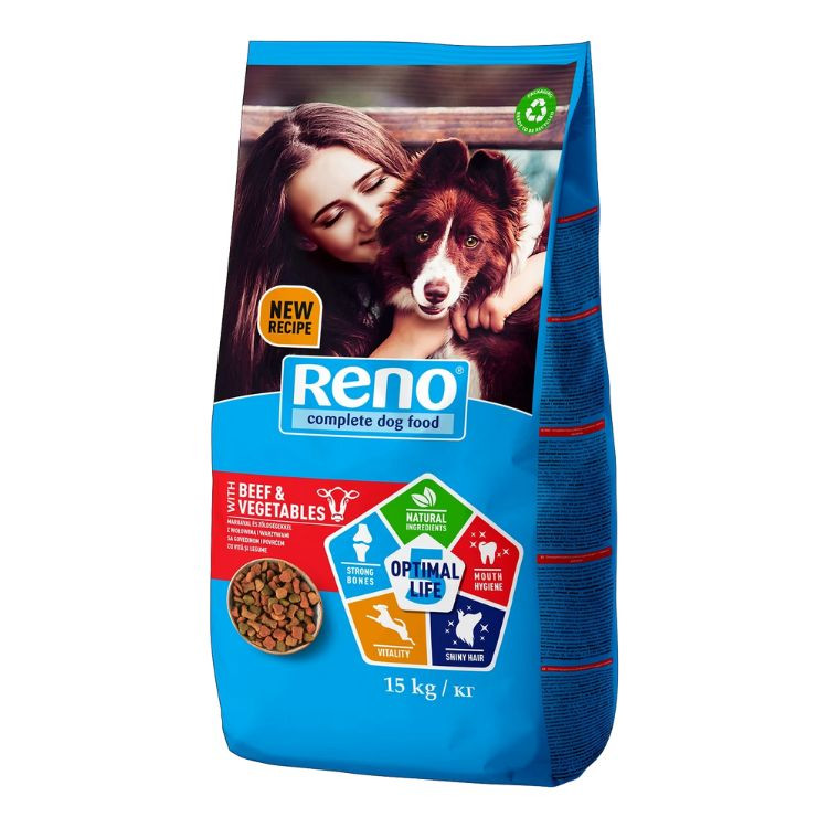Reno száraz kutya Opt Life marha-zöldség 15kg
